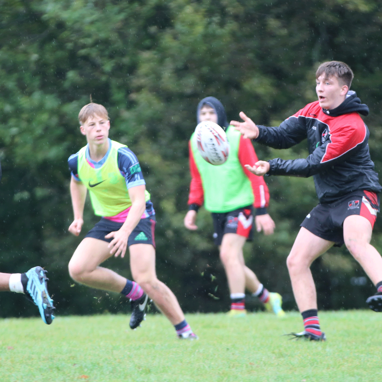 HHRFC playing rugby